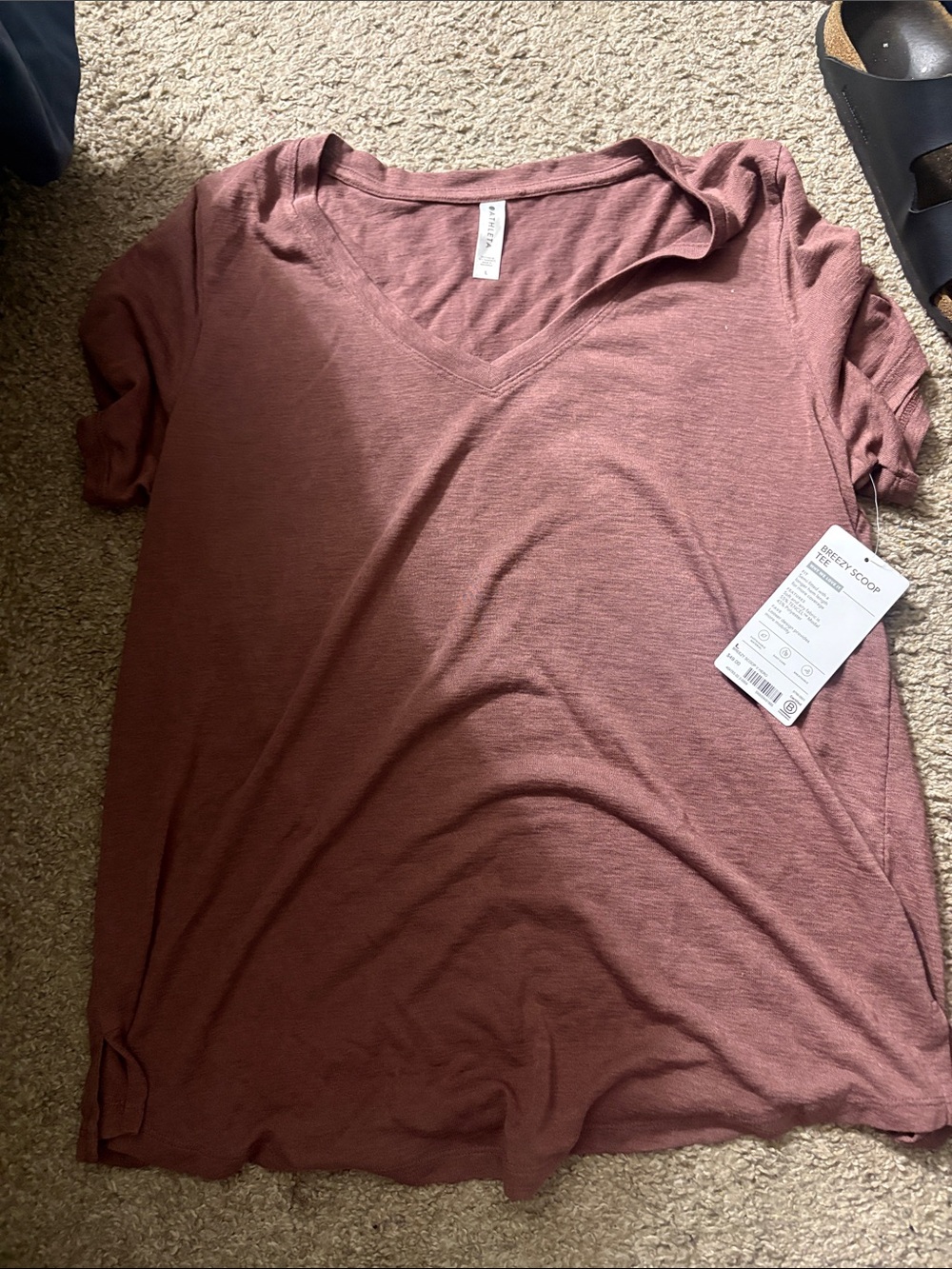 NWT Athleta Breezy Scoop Tee Size Large